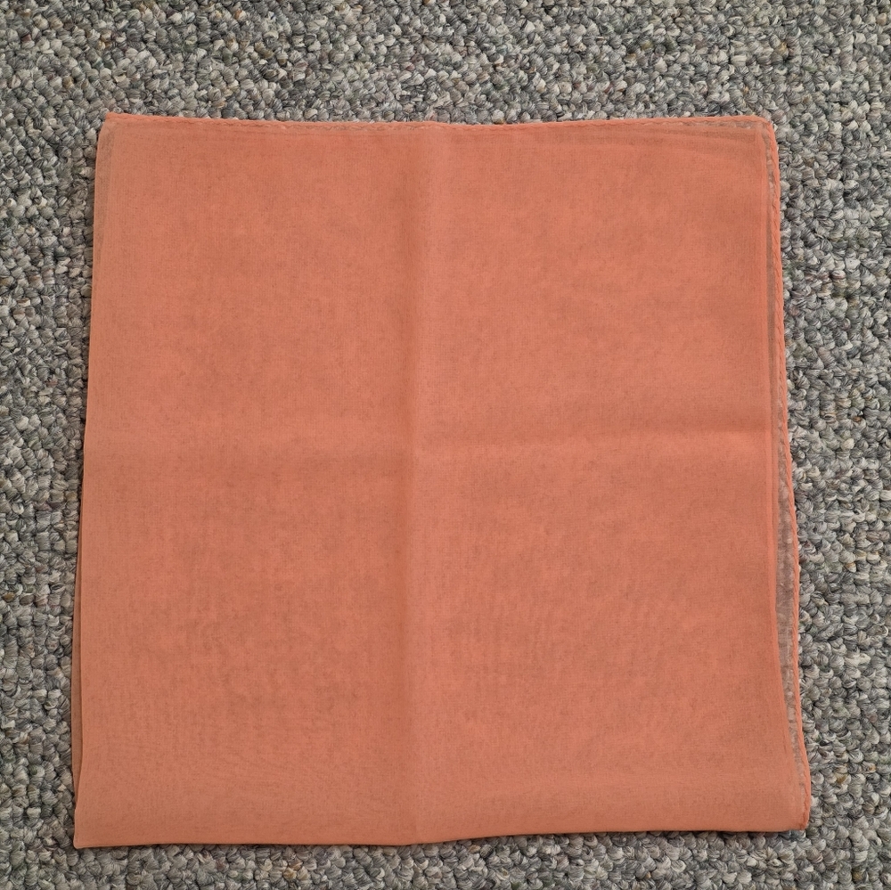 Anthropologie "Silk Sorbet" Semi-sheer Silk Neck Scarf